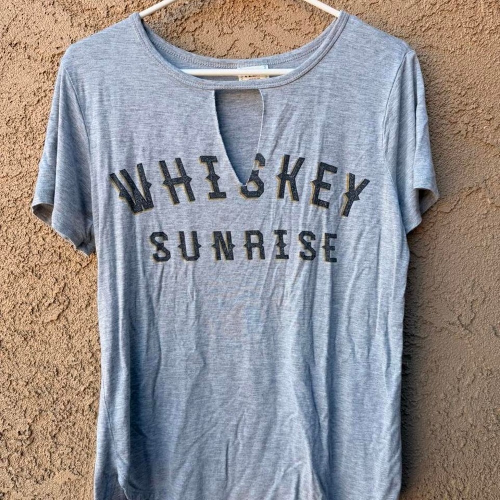 casual western whiskey sunrise shirt